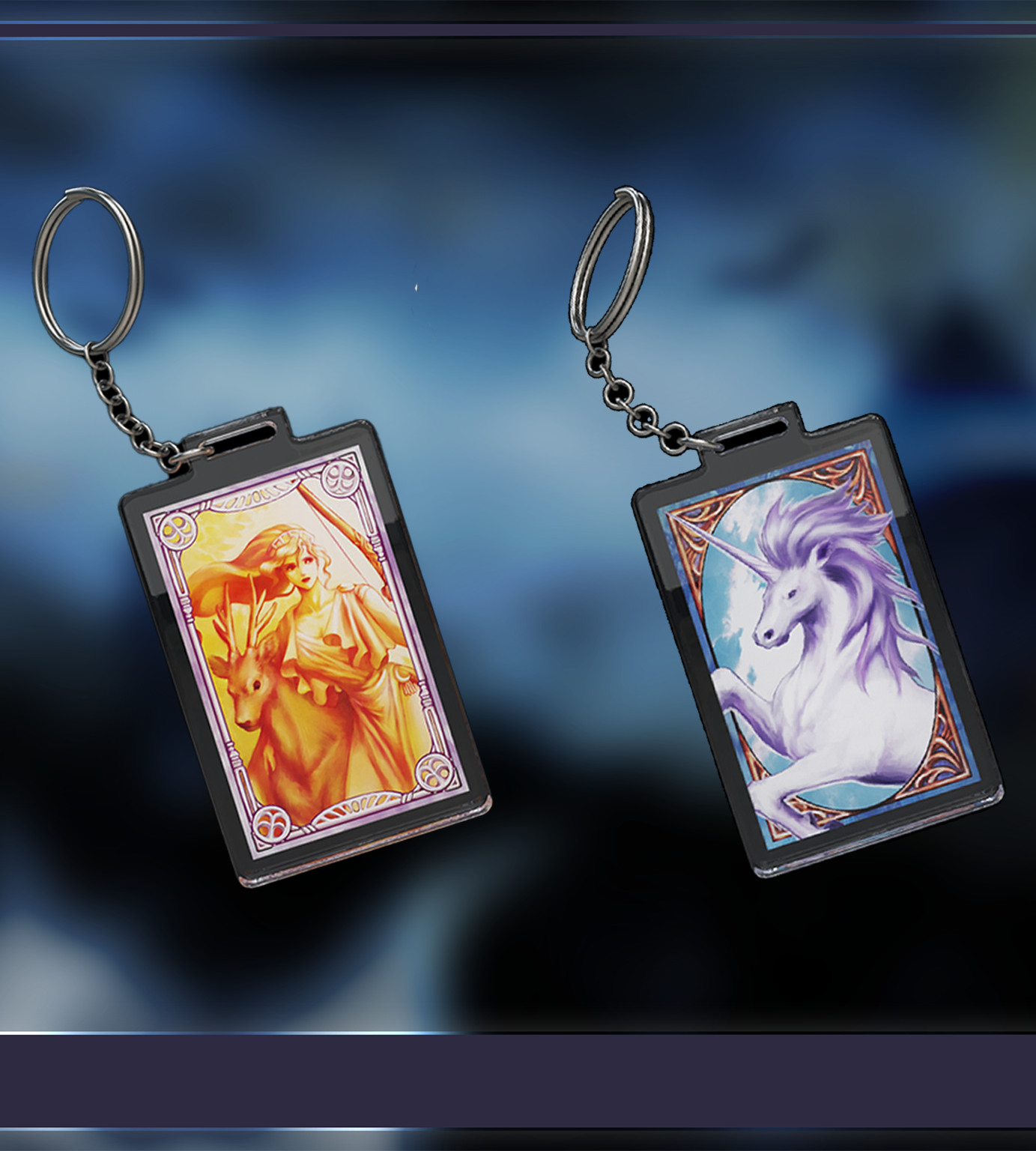 Castlevania Advance Collection Dual Card Acrylic Keychain Set - Retro Gaming Merchandise for Nintendo GBA Fans - Perfect for Keychains, Backpacks, and Gaming Collectibles