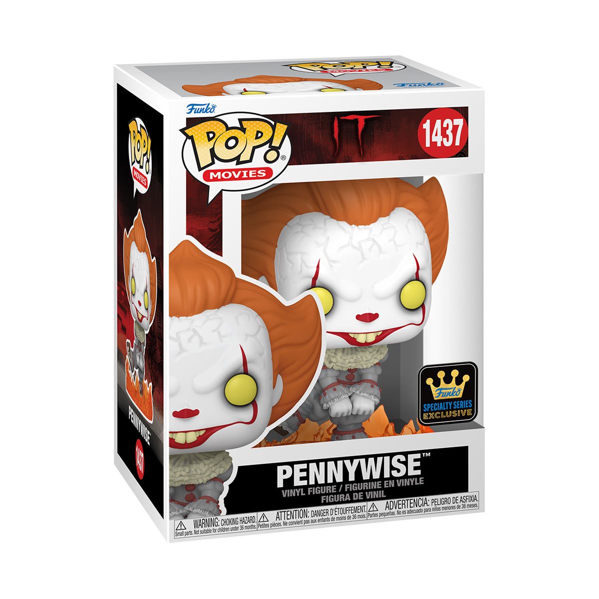 Pennywise Dancing Funko Pop! Vinyl Figure - IT Movie Collectible (Specialty Series #1437) - Perfect for Horror Fans & Pop Culture Collectors