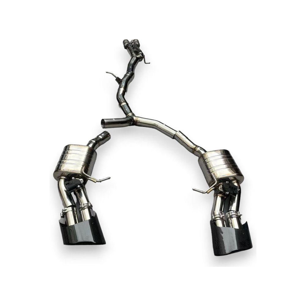 2018-2023 Audi RS4 RS5 Valved Performance Exhaust System - Compatible with B9 & B9.5 Models | High-Quality Stainless Steel Sport Exhaust for Enhanced Sound & Performance | Perfect for Track Days & Street Driving