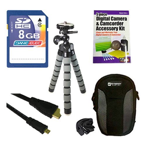 Olympus Stylus SH-1 Digital Camera Bundle with 64GB Memory Card, Protective Case, HDMI Cable, Cleaning Kit & Tripod - Perfect for Travel Photography, Vlogging & Outdoor Adventures