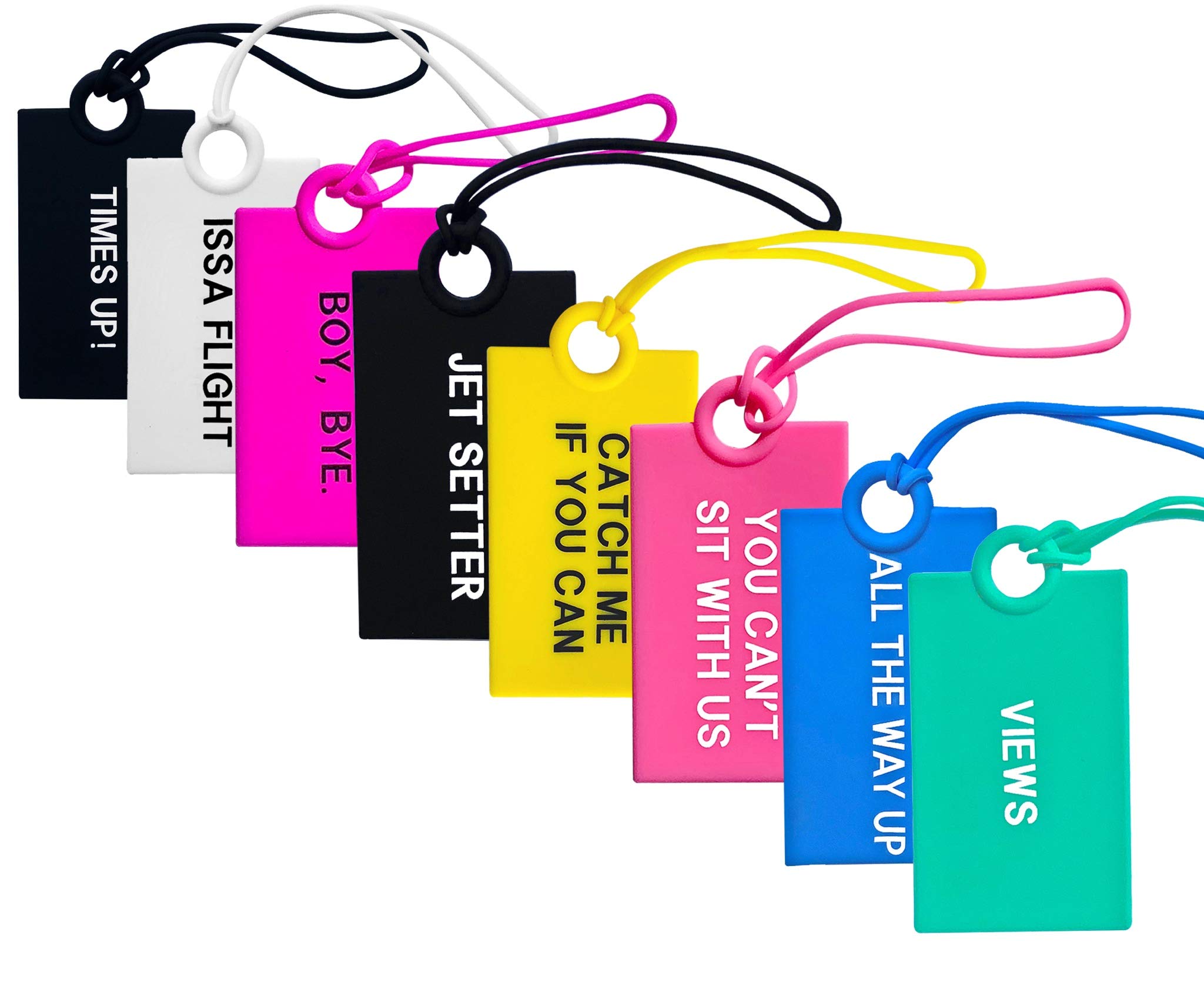 Durable Silicone Luggage Tags for Travel - Personalized Name ID Tags for Suitcases, Bags & Backpacks (Men, Women, Teens) - Perfect for Airports, Cruises & Business Trips