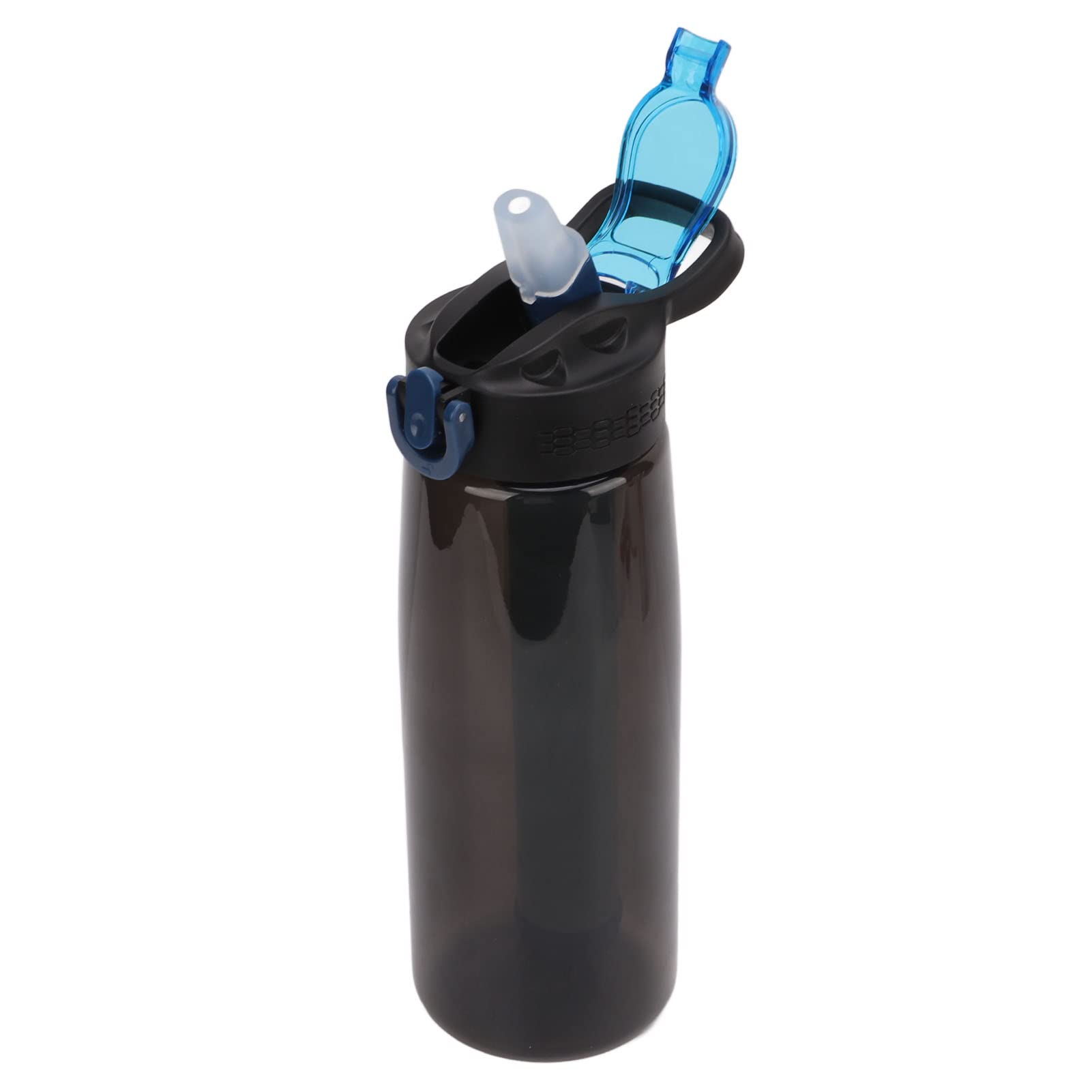 **Portable Water Bottle with Multilayer Filtration - Dustproof & Purifying for Travel, Hiking, Camping & Outdoor Sports - BPA Free & Easy to Clean**