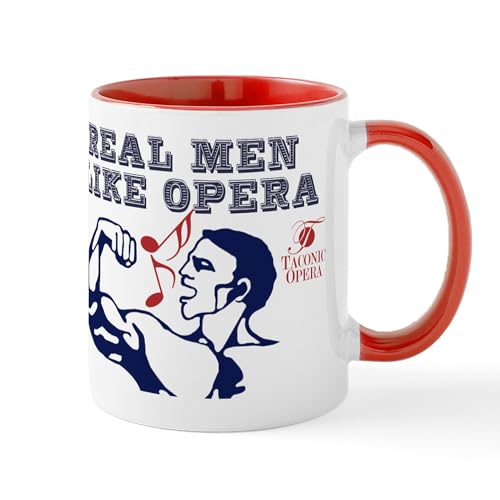 White/Red Inside - Real Men Like Opera Mug
