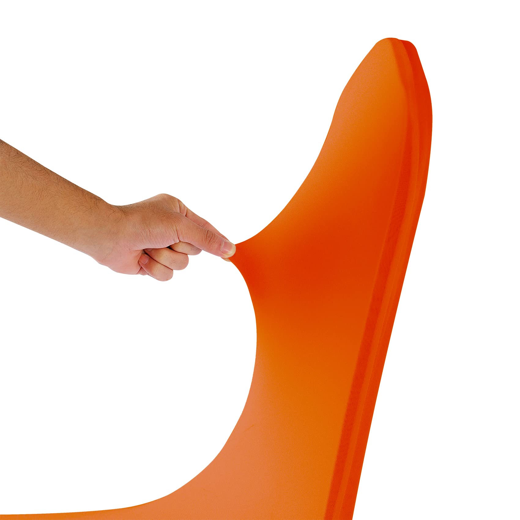 12PCS Spandex Stretch Chair Covers - Washable & Removable Elastic Chair Protectors for Living Room, Party, Banquet, Wedding, Hotel (Orange) - Perfect for Home Decor & Event Seating
