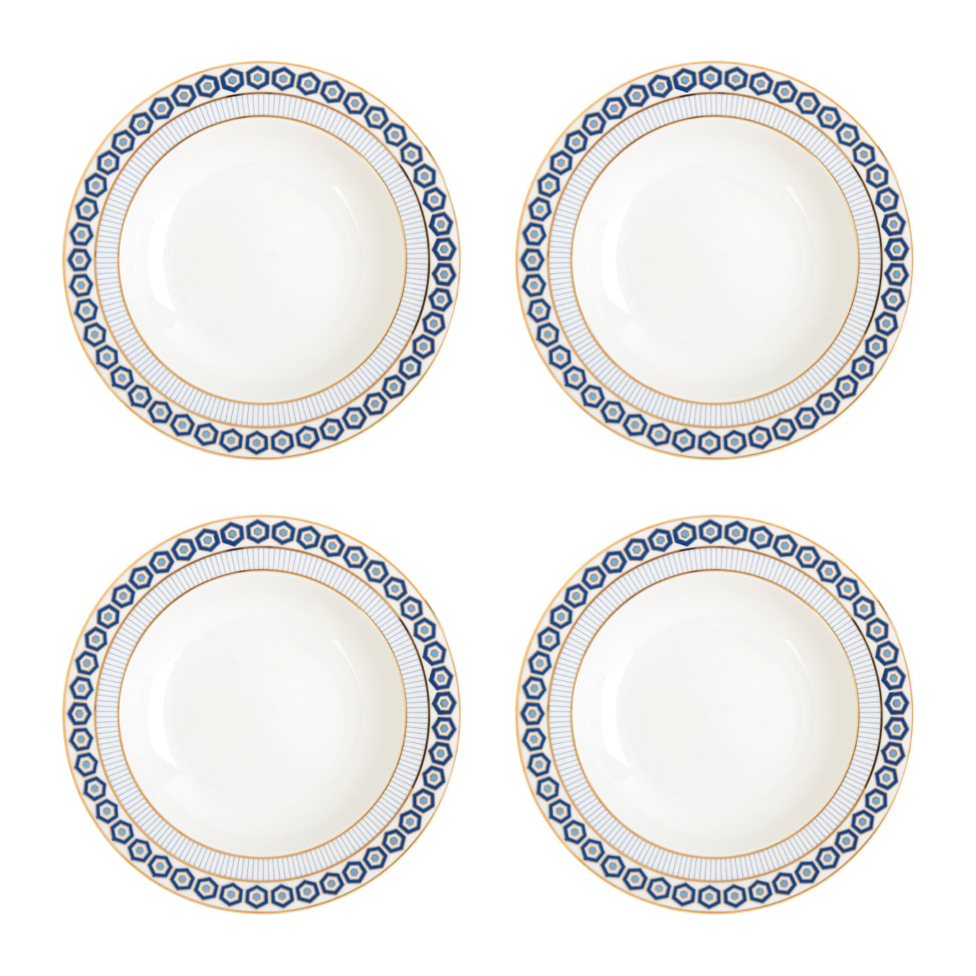 Premium Newport Soup Bowls Set - 4-Piece Ceramic Soup Bowls with Lids - Microwave & Dishwasher Safe - Perfect for Soup, Stew, Cereal & Pasta - Ideal for Home, Restaurant & Gifts