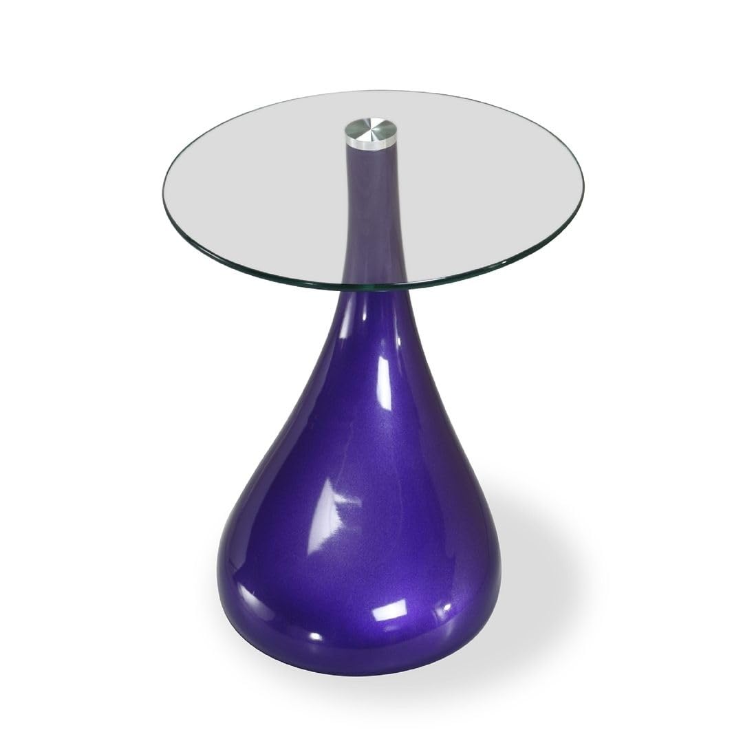 Mid Century Modern Round End Table - 19.7