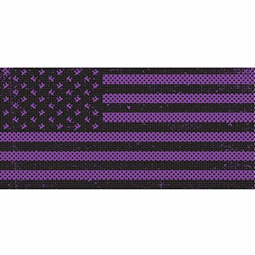 Rust-Proof Aluminum Front Grille Insert for Jeep Wrangler JK & JKU (2007-2018) - Distressed Purple - Under the Sun Inserts - Off-Road & Street Style Upgrade