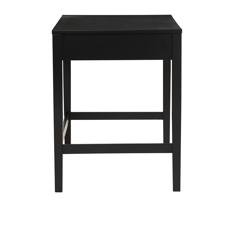 CONALL 47-Inch Study Desk with Storage - Walnut & Black Finish - Perfect for Home Office, Dorm Room, or Small Spaces