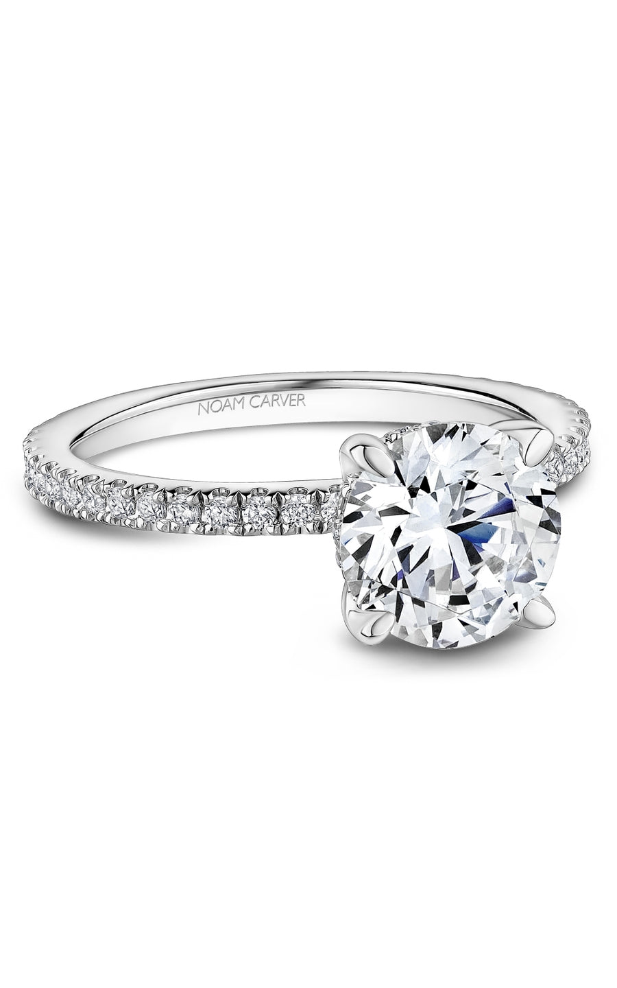 Noam Carver B372 01A Bridal Engagement Ring - Elegant Wedding Band for Proposals & Anniversaries