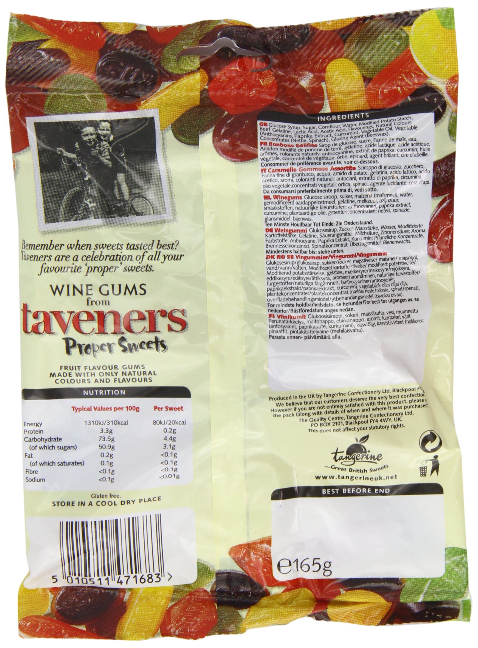 Taveners Wine Gums Candy - 5.8 oz Pack (2 Bags) - Classic British Sweets for Parties, Movie Nights & Gift Giving