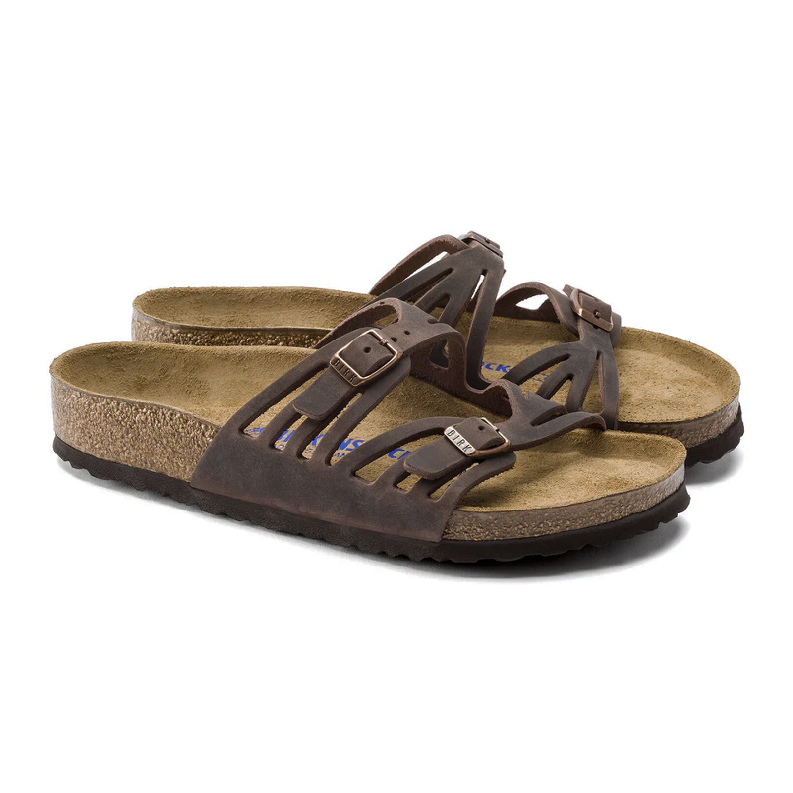 Birkenstock Granada Soft Footbed Slide Sandals for Women - Comfortable Leather Sandals with Arch Support | Perfect for Casual Wear, Beach, and Summer Outfits