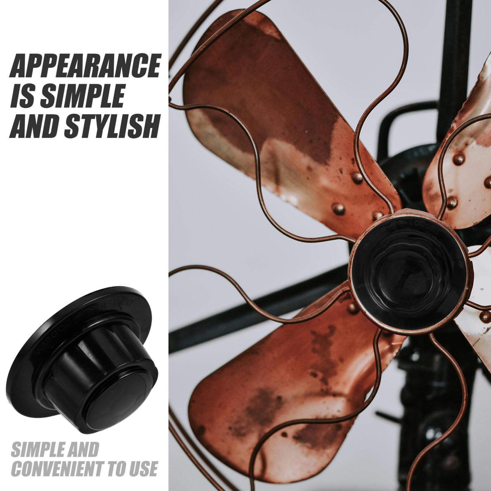 STOBAZA 4PCS Universal Fan Nut Covers - Plastic Replacement Fan Blades for Floor & Table Fans - Durable Fan Accessories Parts for Home, Office & Workshop Cooling