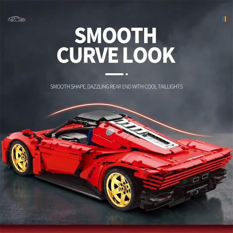 REOBRIX 11025 Daytona SP3 1:10 Scale Model Building Kit - Collector's Edition Sports Car Toy for Adults & Kids | Perfect for Display, Gifts & Racing Enthusiasts