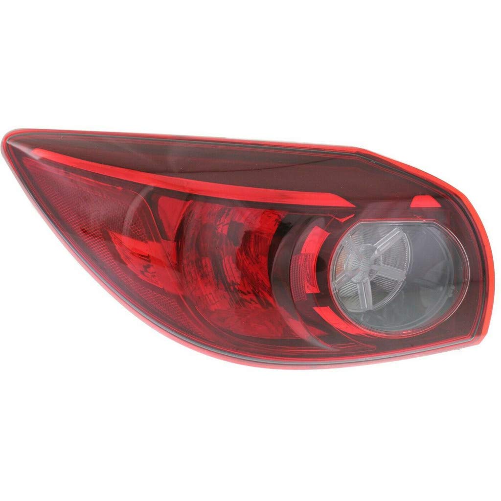 Mazda 3 Tail Light Assembly 2014-2017 - Driver Side Outer Halogen Replacement for Hatchback Models | Compatible with Mazda 3 Sport | OEM Part #MA2804115 & BHP151160C | Perfect for Night Driving & Enhanced Safety