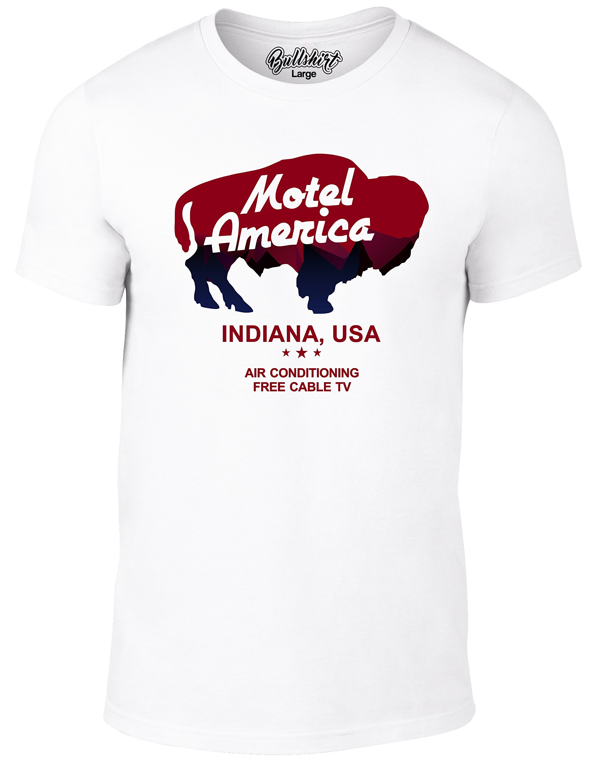 Reality Glitch Men's Motel America Graphic T-Shirt - Vintage Inspired Casual Tee for Streetwear & Urban Fashion