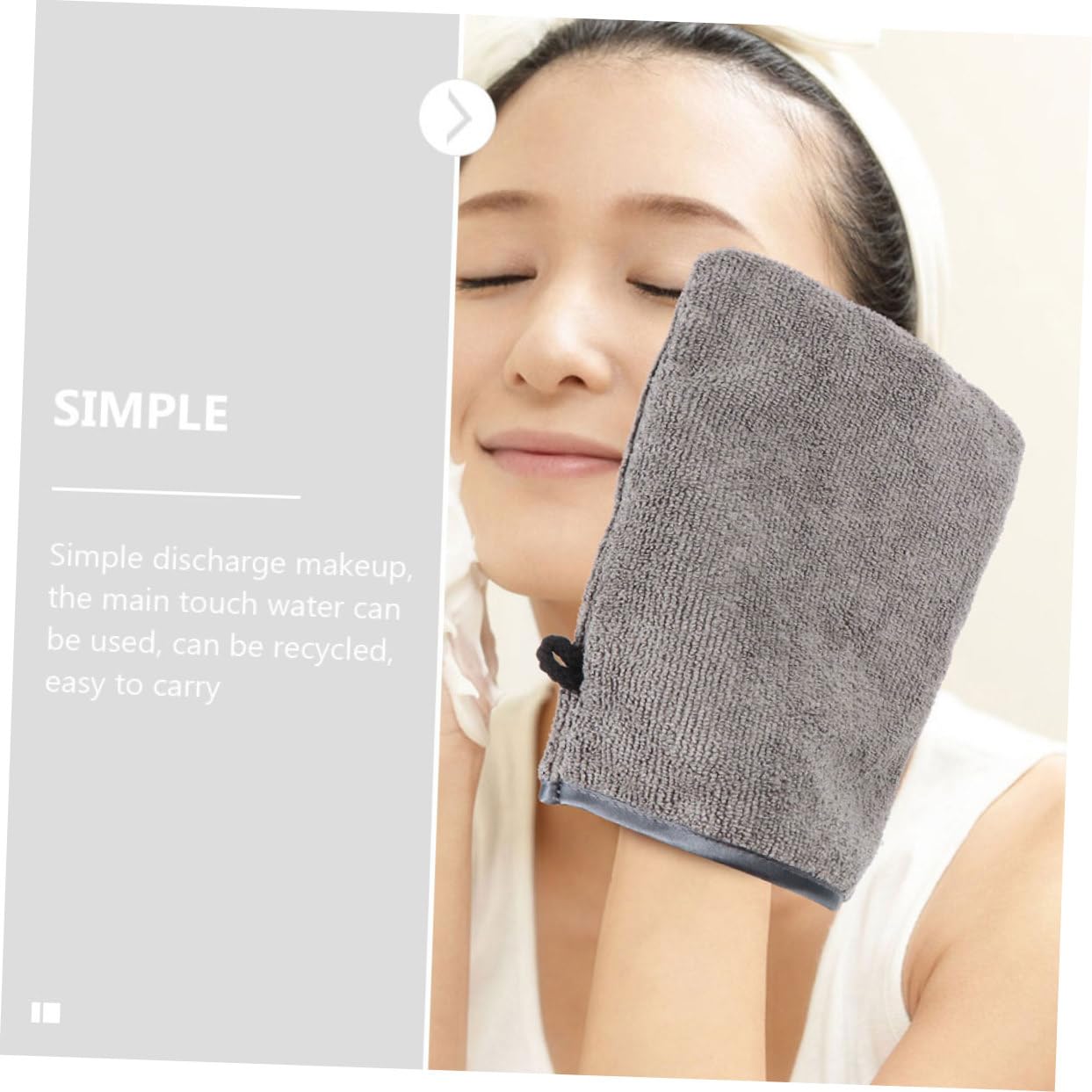 Baluue 3-Pack Exfoliating Gloves for Face & Body – Makeup Remover, Body Scrub & Wash Mitts – Soft Fiber Cleaning Towels for Men & Women – Grey (3 Sets x 3 Gloves) – Perfect for Spa, Shower & Skincare Routine