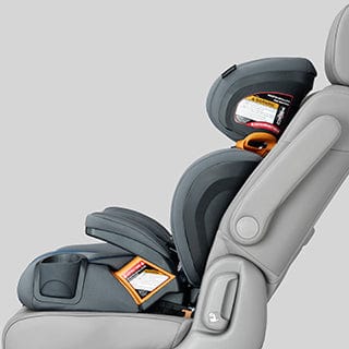 Chicco KidFit Adapt Plus 2-in-1 Belt Positioning Booster Car Seat - Vapor Gray | Safe & Comfortable for Kids 4-10 Years | Ideal for School, Travel & Family Road Trips