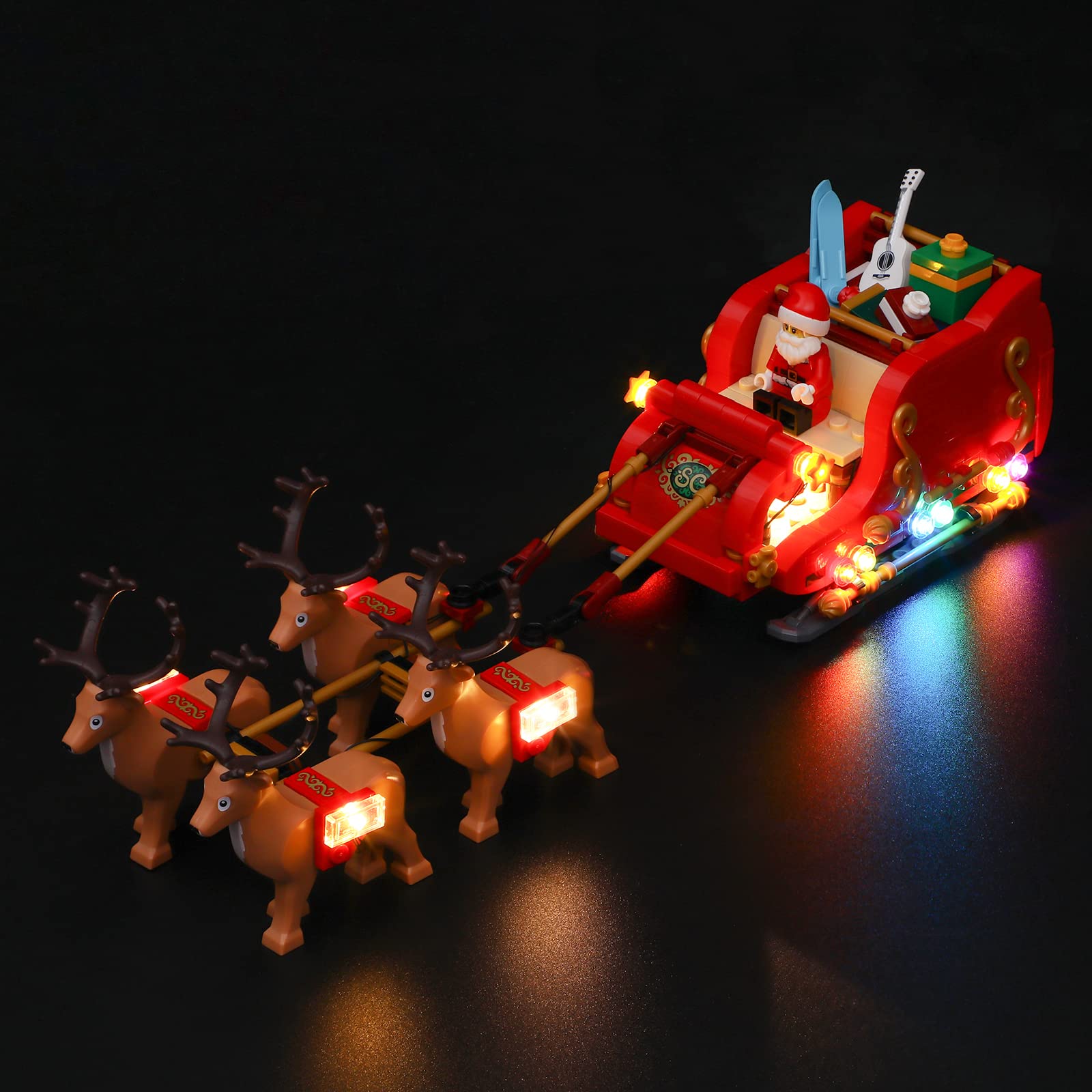LIGHTAILING LED Light Kit for Lego 40499 Santa's Sleigh Building Blocks Model - Compatible with Official Lego Sets (Model NOT Included) - Perfect for Christmas Decorations & Holiday Displays