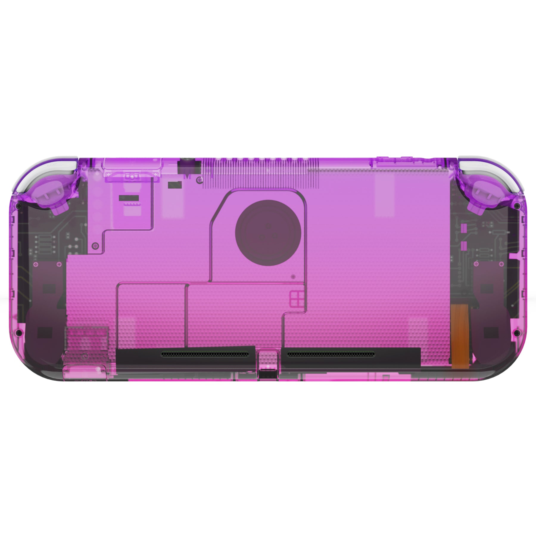 eXtremeRate Gradient Translucent Purple Rose Red DIY Replacement Shell for Nintendo Switch Lite - Custom Controller Housing with Screen Protector | Durable Case Cover for NSL | Perfect for Gaming Protection & Style Upgrade