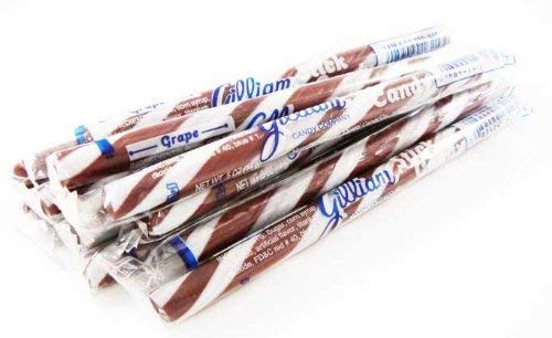 Old Fashioned Grape Candy Sticks - 80 Count Bulk Box | Classic Hard Candy for Parties, Gifts & Nostalgic Treats
