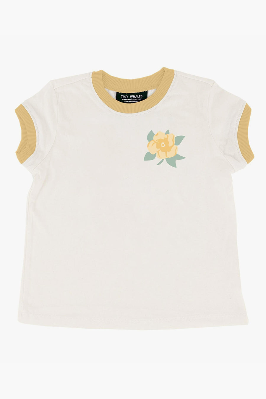Girls Floral Whale Print T-Shirt - Wildflower Design for Toddlers Size 3 - Cute Summer Top for Playdates & Preschool Activities