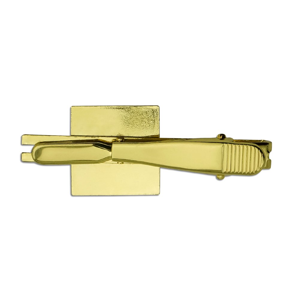 Christmas Tree with Candles Tie Bar Clip - Silver or Gold for Men's Formal Wear, Holiday Parties & Gift Giving
