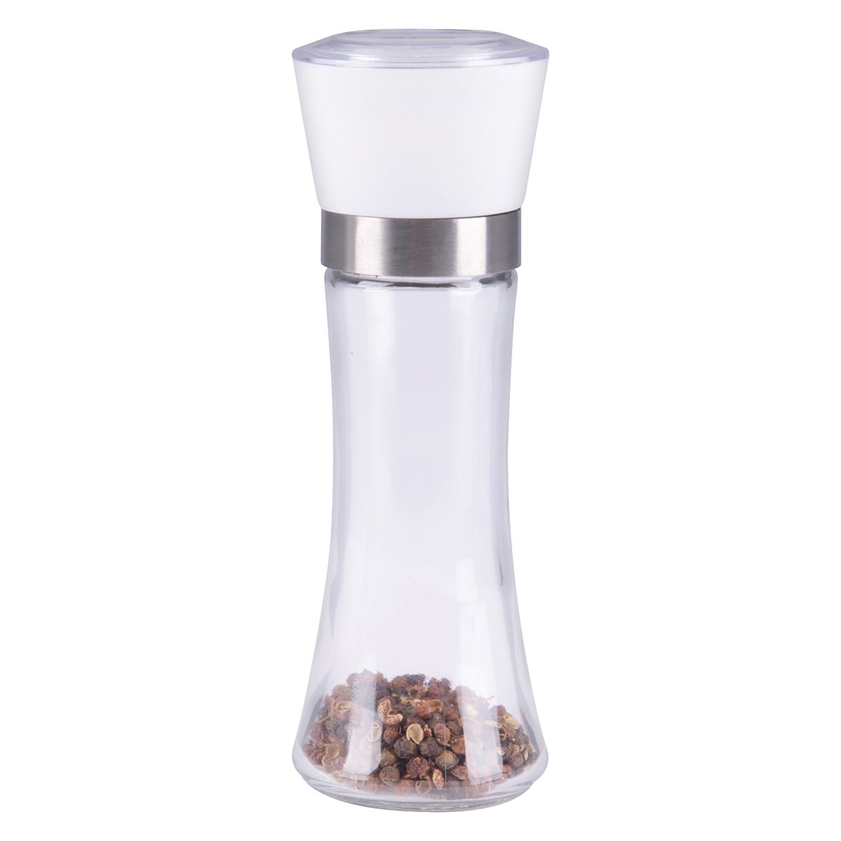 Premium WEIYE Manual Glass Salt and Pepper Grinder Set - Adjustable Ceramic Spice Mill for Coarse to Fine Grinding - Perfect for Kitchen, Dining Table & Gourmet Cooking
