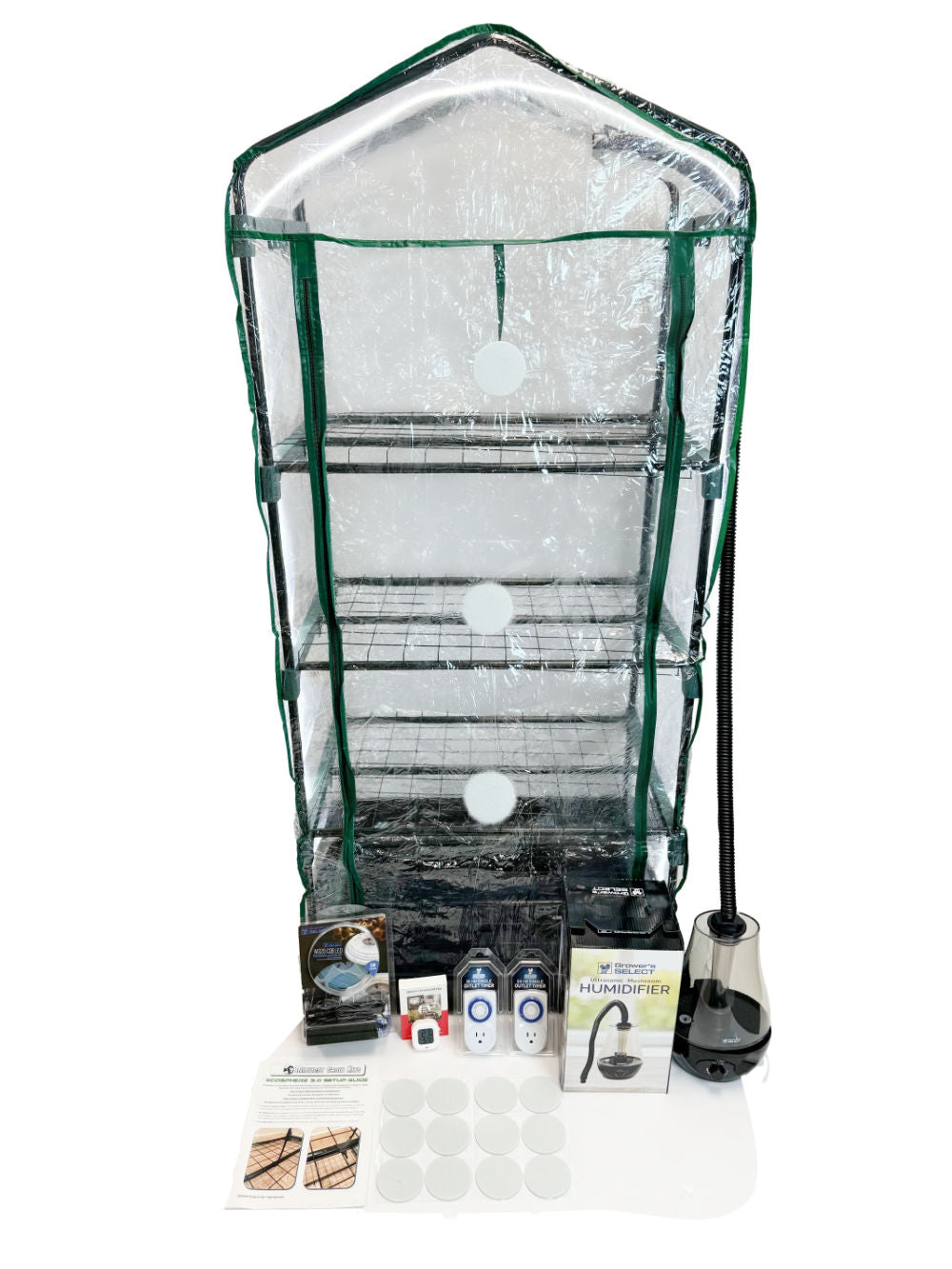 Midwest Grow Kits Mushroom Ecosphere 3.0 Foundation Edition - Premium Mushroom Growing Kit for Home Cultivation | Perfect for Beginners & Organic Gardening Enthusiasts | Grow Gourmet Mushrooms Indoors Year-Round