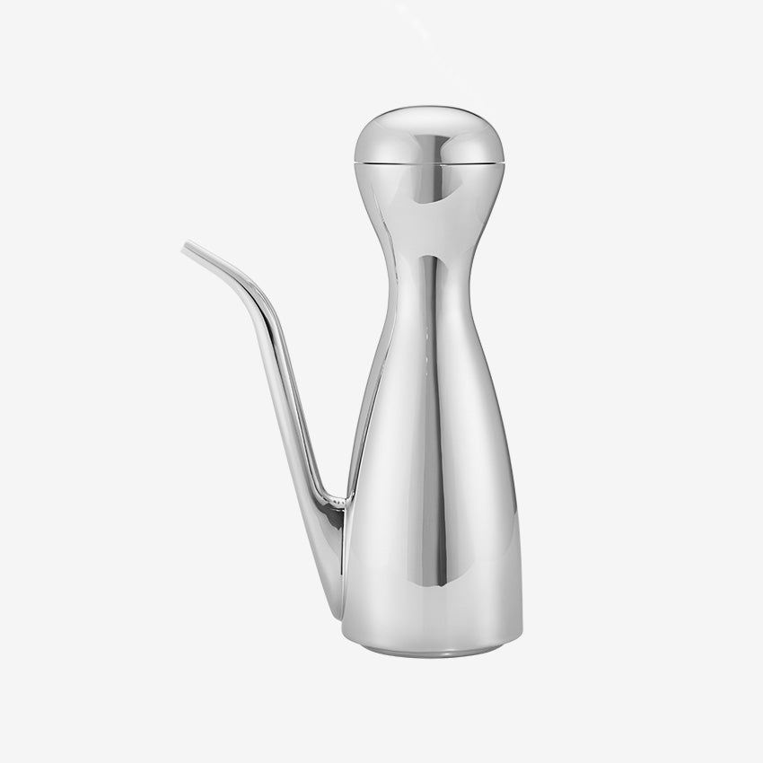 Georg Jensen Alfredo Oil Can - Premium Stainless Steel Kitchen Oil Dispenser for Cooking & Salad Dressing | Elegant Countertop Decor for Modern Kitchens