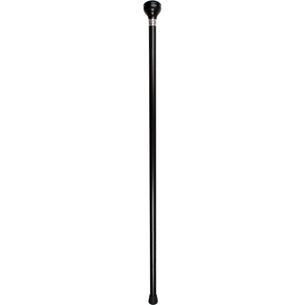 Personalized Engraved Knob Stick - Premium Black Beechwood Walking Cane for Men & Women - Perfect for Hiking, Fashion Accessory & Gift Idea