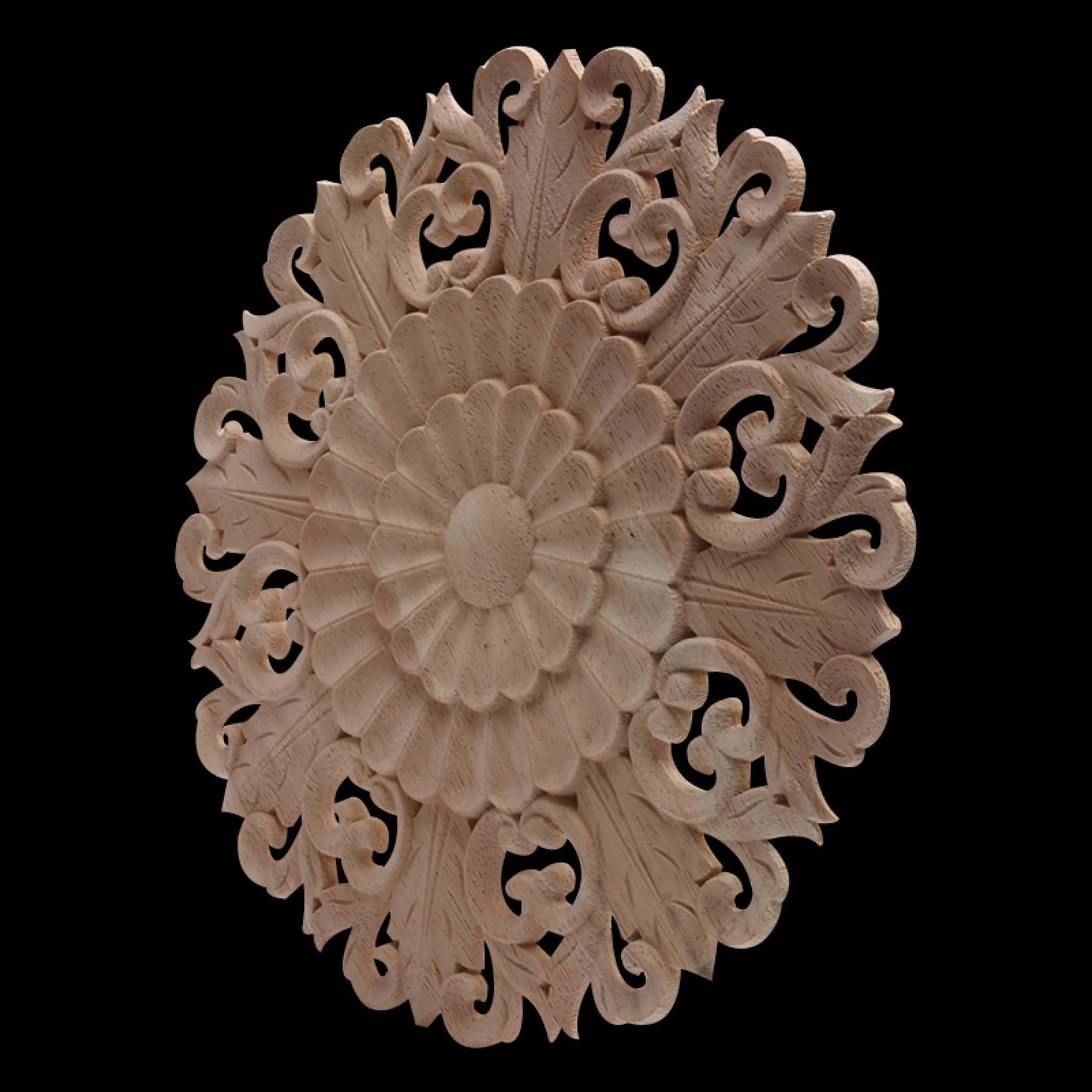 Wood Carving Decals & Appliques - 20x20cm DIY Furniture Patches for Wood Repair & Decoration - Perfect for Cabinets, Tables, and Home Décor Upgrades