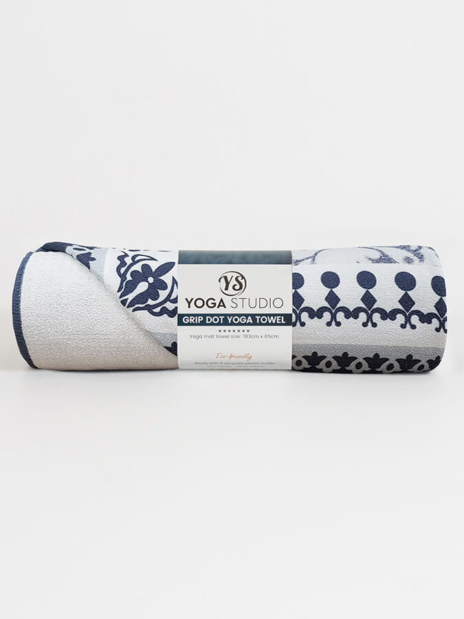 Non-Slip Yoga Mat with Grip Dots - Premium Studio Quality for Hot Yoga, Pilates & Home Workouts - Sweat Absorbent & Eco-Friendly