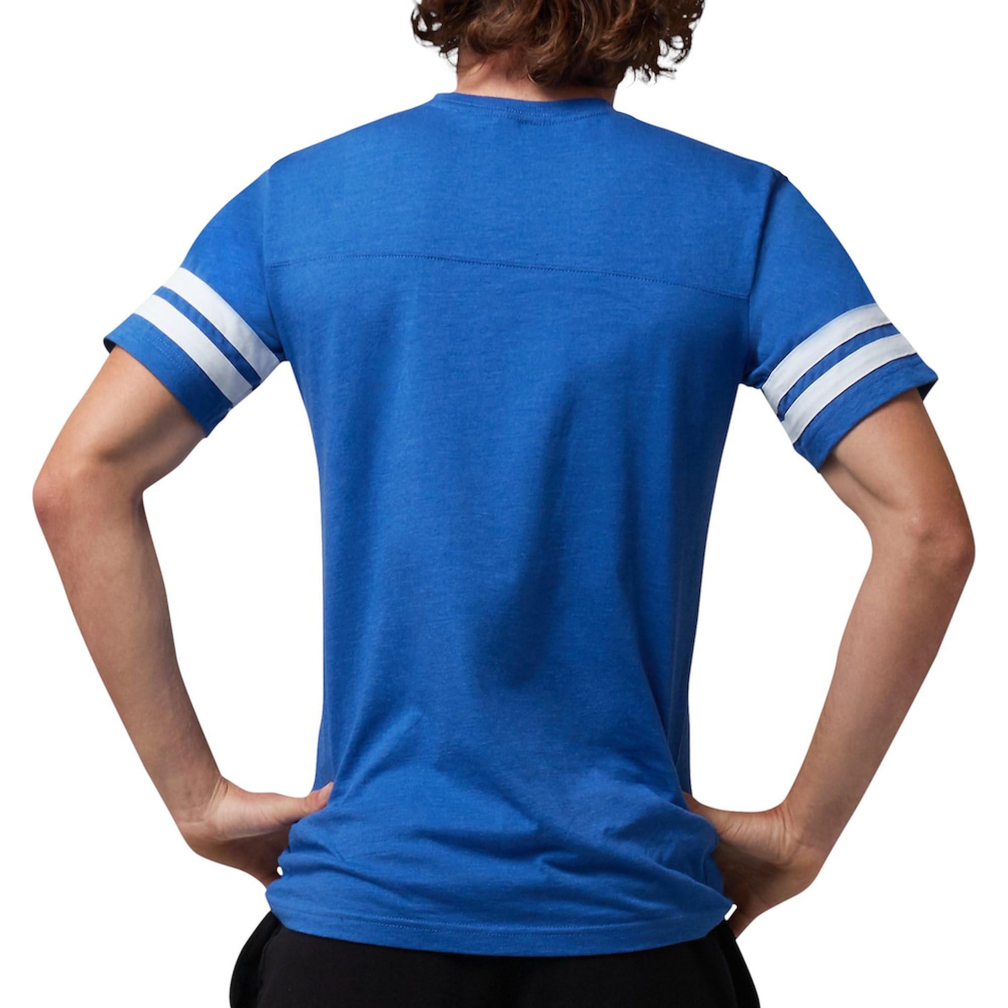 Hand on Head Large Men's Football T-Shirt - Funny Sports Fan Apparel for Game Day & Tailgating - CafePress