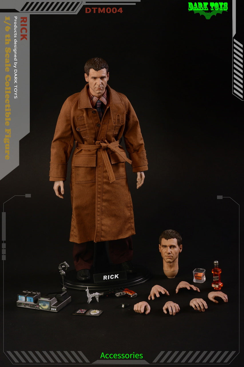 1/6 Scale Runner Rick Deluxe Edition Action Figure - Dark Toys DTM004 - Collectible Model for Display & Photography Scenes