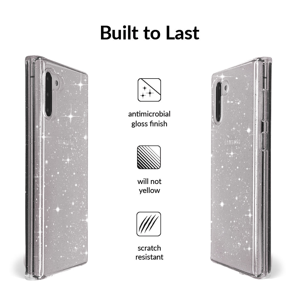 Samsung Galaxy Phone Case with Grey Stardust Design - Slim Protective Cover for Everyday Use, Work & Travel