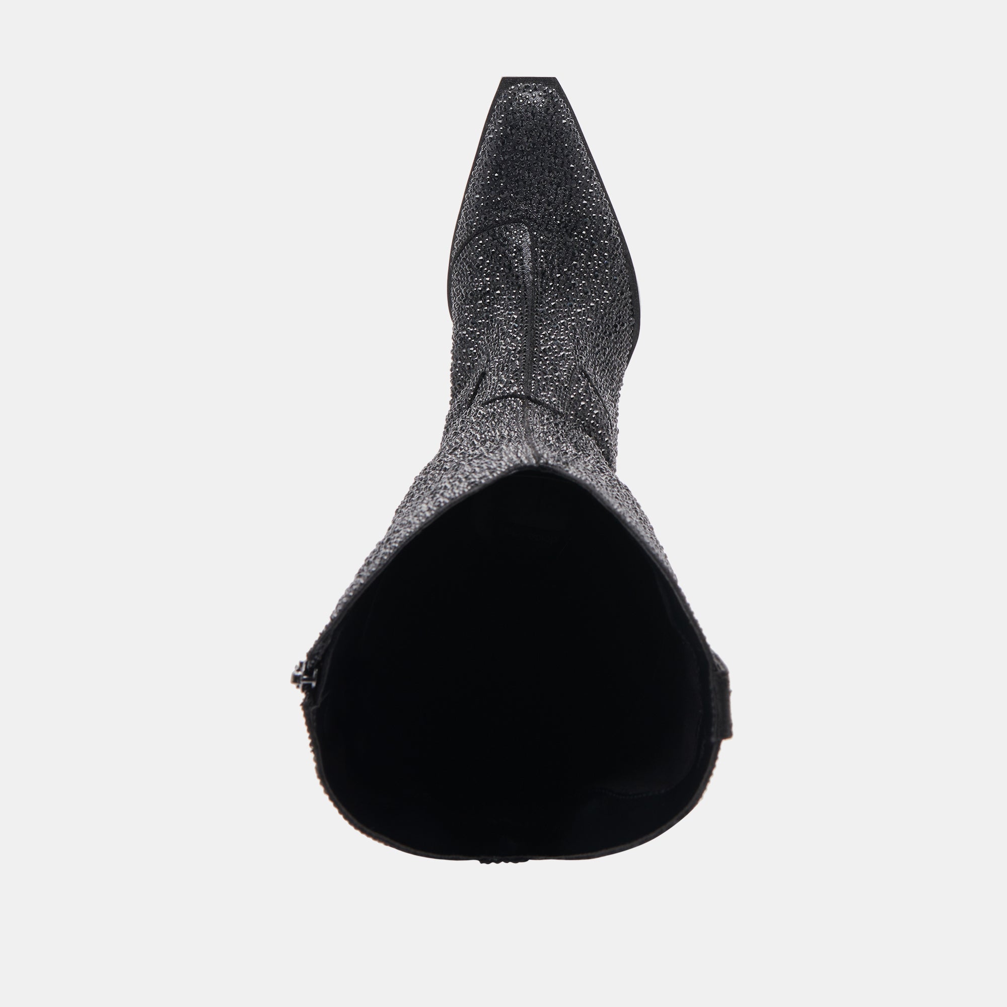 Ariana Black Metallic Crystal Boots for Women - Stylish & Elegant Party Shoes for Night Out, Wedding, and Special Occasions