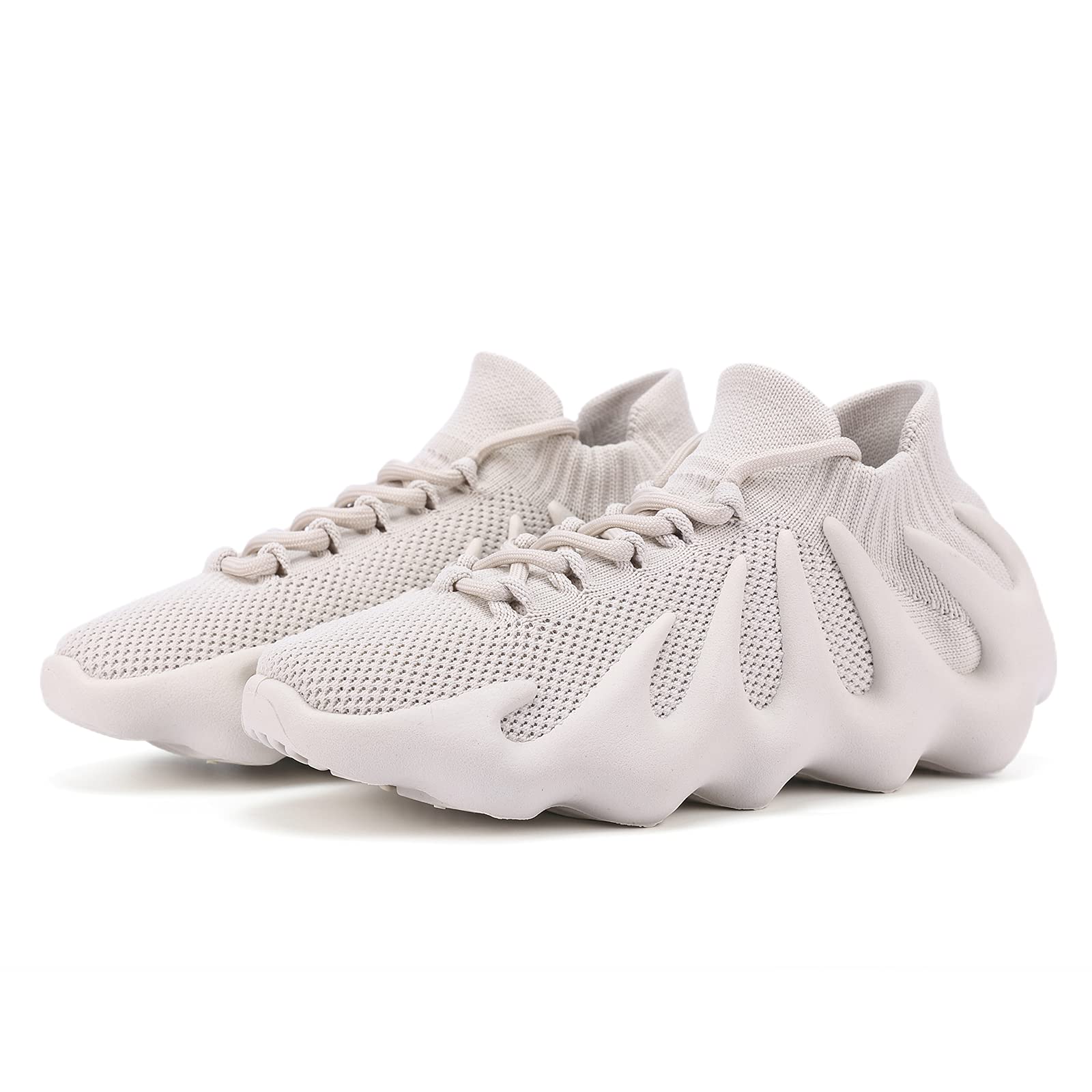 Women's Walking Shoes - Fashion Sneakers Yeezy 450 Style Running Shoes | Breathable Knit Gym Trainers with Non-Slip Sole | Perfect for Jogging, Workouts & Casual Wear