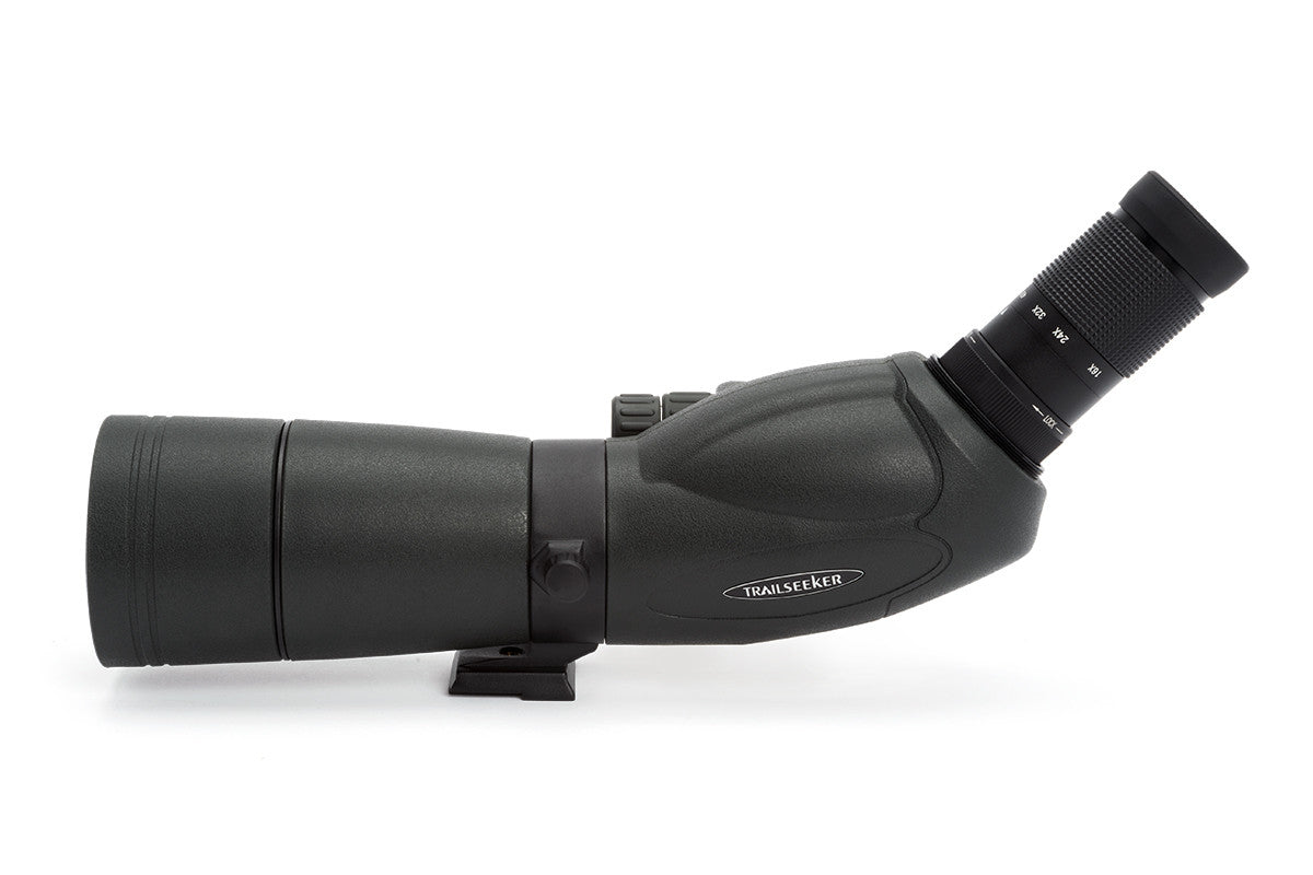 TrailSeeker 16-48x65mm Angled Zoom Spotting Scope for Hunting, Bird Watching & Outdoor Adventures - High Power Magnification for Long Range Viewing