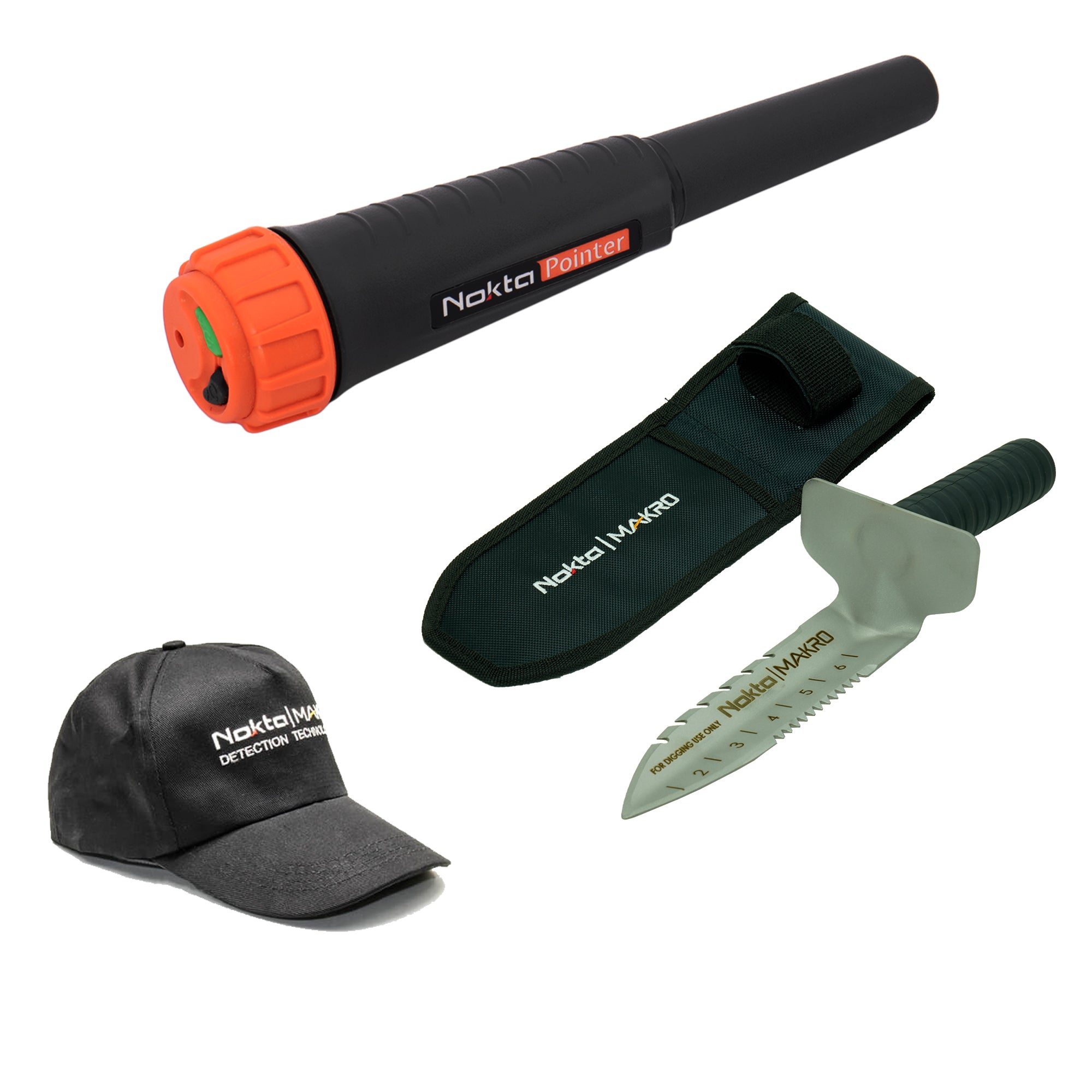 Waterproof Pinpointer Metal Detector with Holster, Cover & Digger - Nokta Premium Treasure Hunting Tool for Beach, Park & Outdoor Adventures