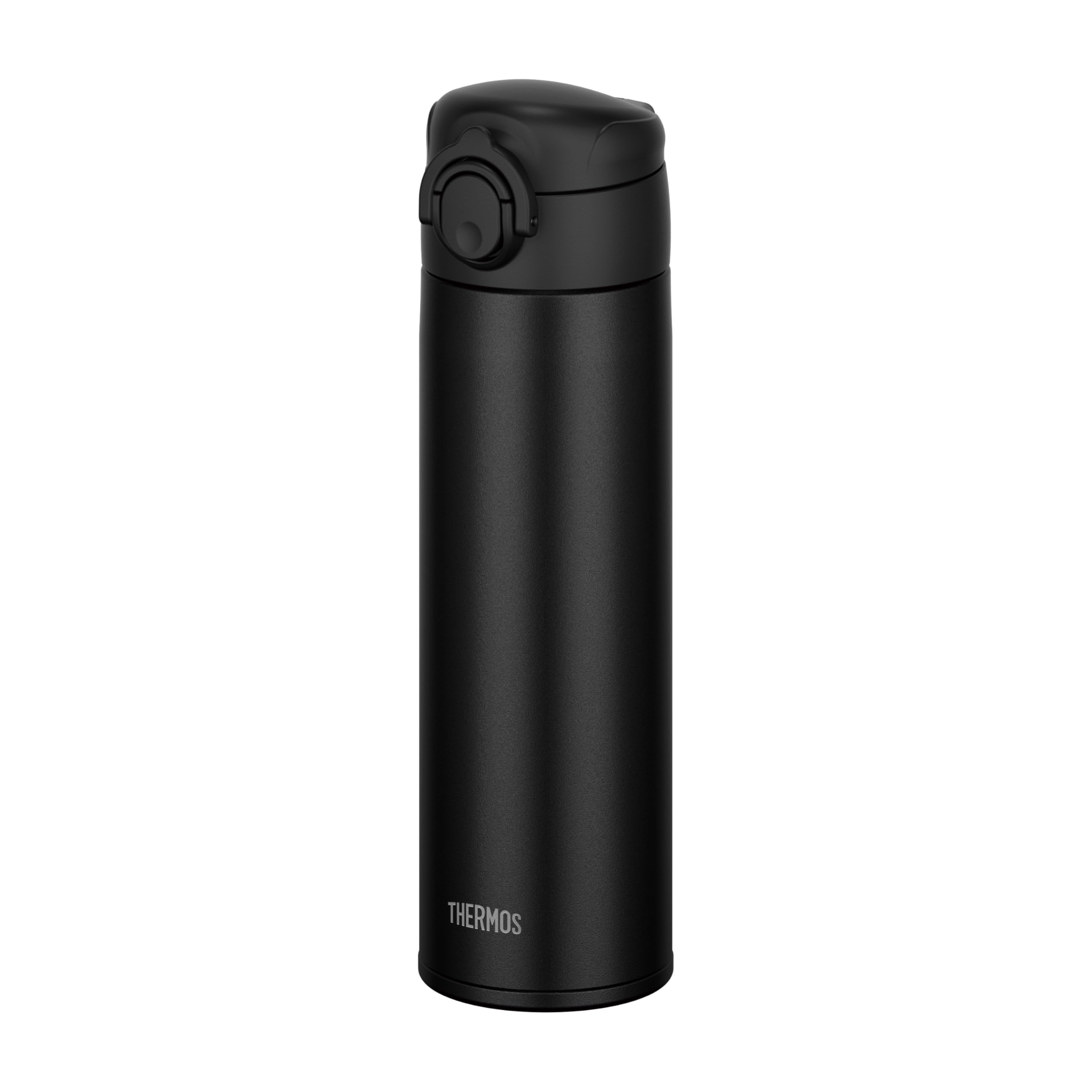 **Dishwasher Safe Thermos Vacuum Insulated Stainless Steel Travel Mug – 16.9 oz (500ml) Black – One-Touch Lid – Keeps Drinks Hot or Cold for Hours – Perfect for Coffee, Tea, or Water on the Go**    *(Use Cases: Ideal for office, commuting, hiking, camping, or gym – Leak-proof design for hassle-free travel.)*