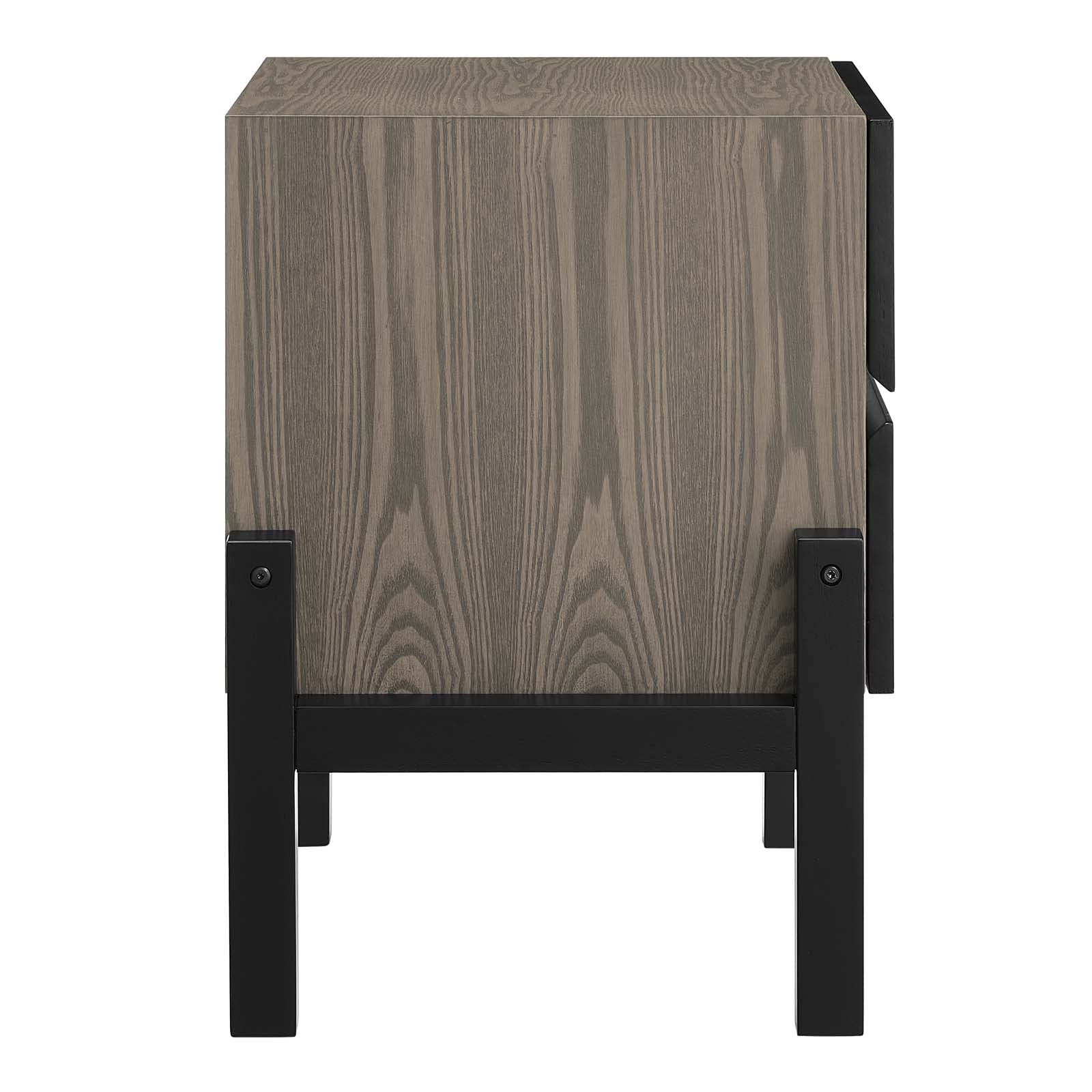 Modway Merritt Nightstand - Solid Oak Wood Bedside Table with Drawer for Bedroom, Living Room & Guest Room - Stylish & Functional Furniture for Home Decor