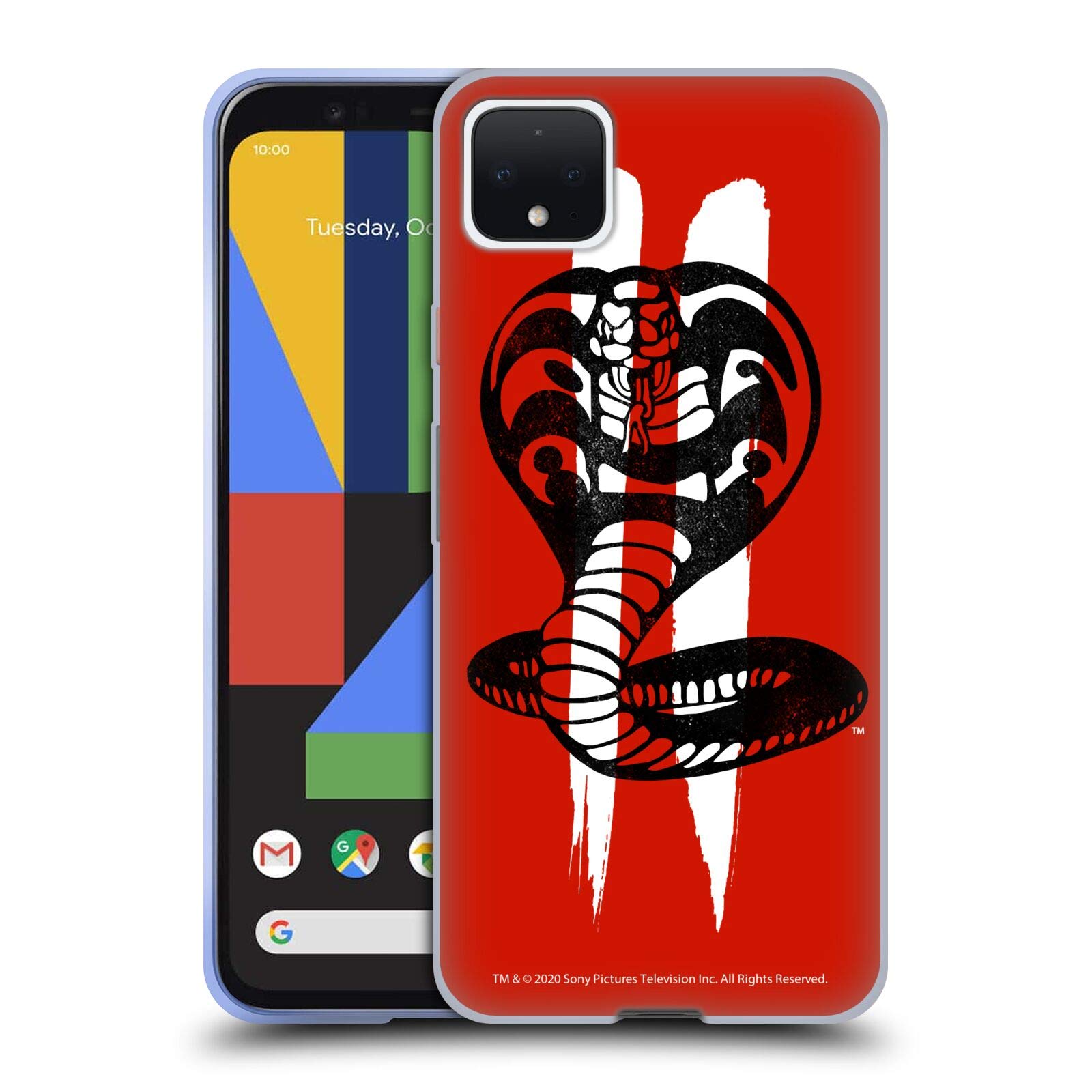 Cobra Kai Pixel 4 XL Case | Officially Licensed Soft Gel Cover for Google Pixel 4 XL - Perfect for Karate Fans & Show Enthusiasts
