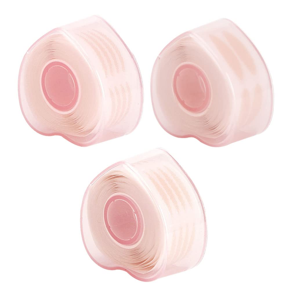 Minkissy 3 Rolls Double Eyelid Stickers - Invisible Eyelid Lift Strips for Monolid & Hooded Eyes | Double Sided Adhesive Tape for Natural Eye Makeup | Perfect for Asian Beauty, Daily Use & Special Occasions