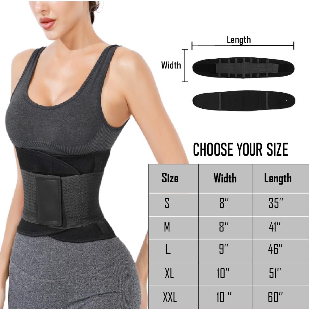 Best Waist Trainers for Women - Corset Waist Trimmer Belt for Weight Loss & Body Shaping - Slimming Girdle for Workout, Fitness & Postpartum Recovery - Perfect for Gym, Yoga & Everyday Wear