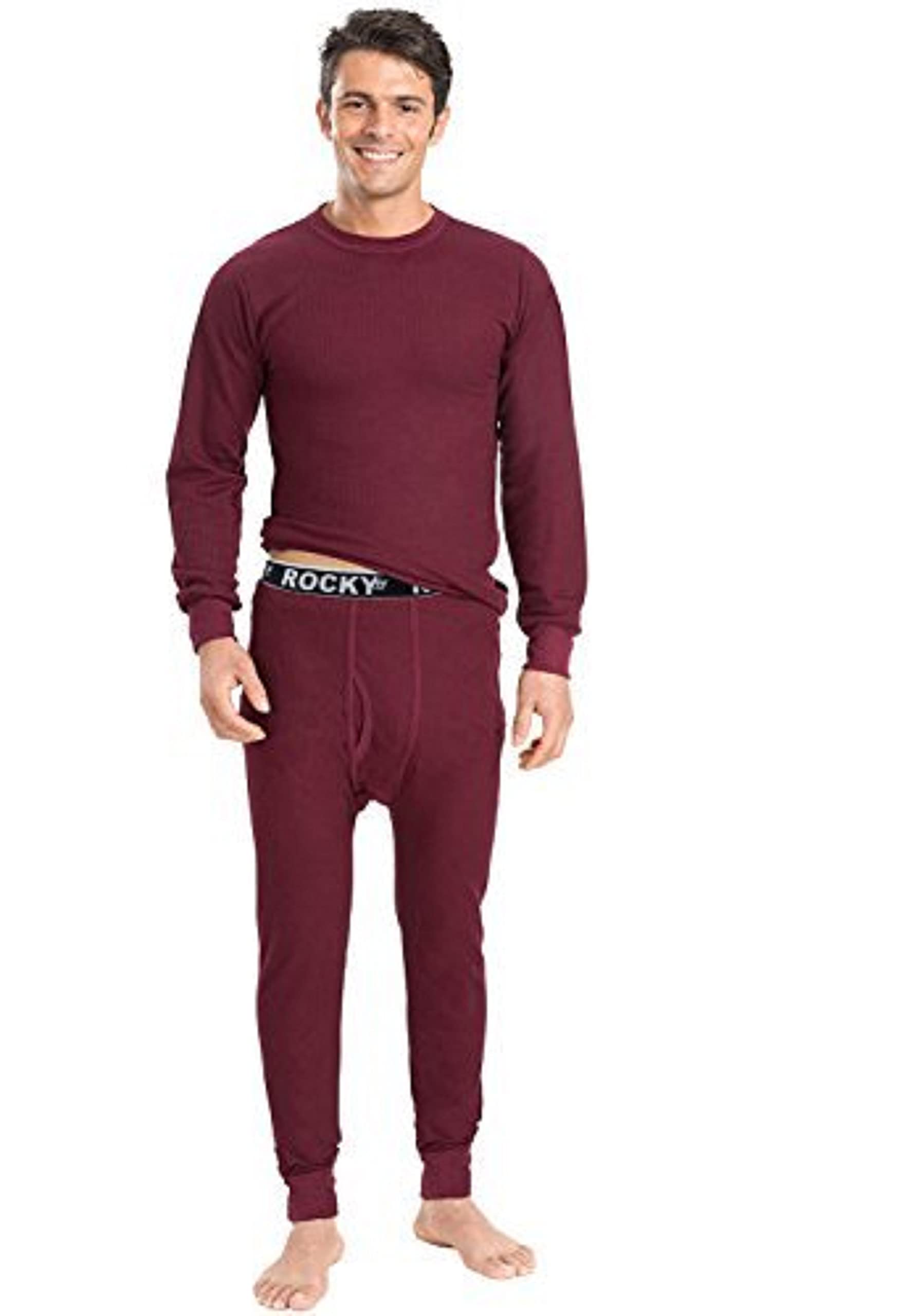 Rocky Men's Thermal Underwear Set - Waffle Knit Base Layer, Long Johns for Cold Weather - Perfect for Skiing, Hiking & Winter Outdoor Activities