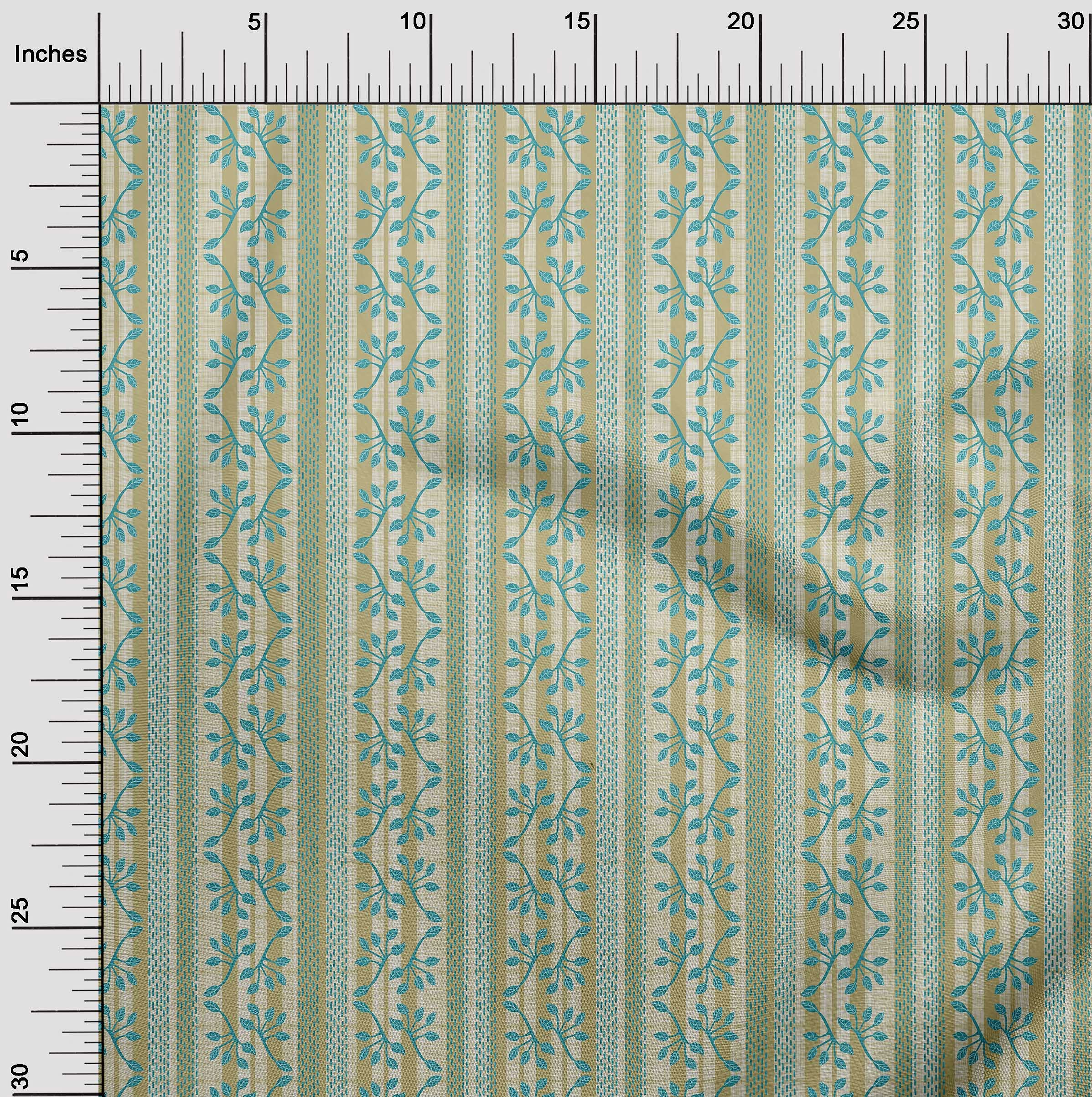 Rayon Light Olive Green Fabric by The Yard - 56
