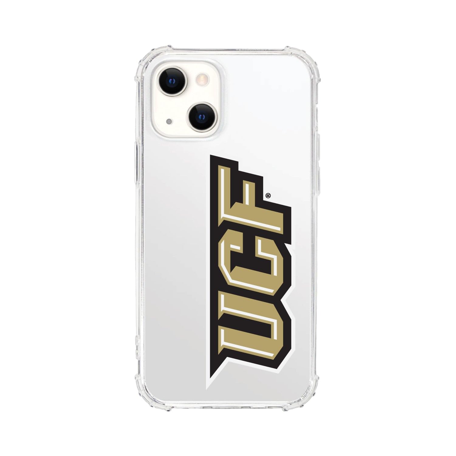 OTM Essentials Rugged Phone Case for iPhone 13 Pro - Shockproof Protective Cover with Reinforced Edges | University of Central Florida UCF Themed Design in Classic White | Perfect for Campus Life, Outdoor Activities & Daily Protection