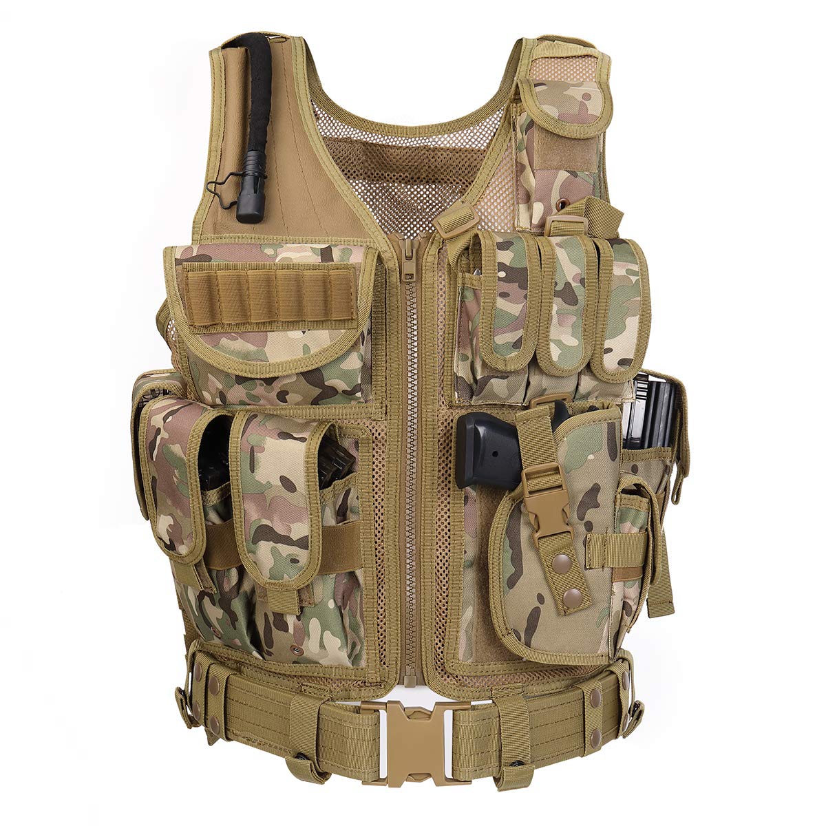 GZ XINXING Tactical Airsoft Paintball Vest - Adjustable Molle Vest for Airsoft, Paintball & Outdoor Games - Perfect for Military Simulation, Hunting & Tactical Training