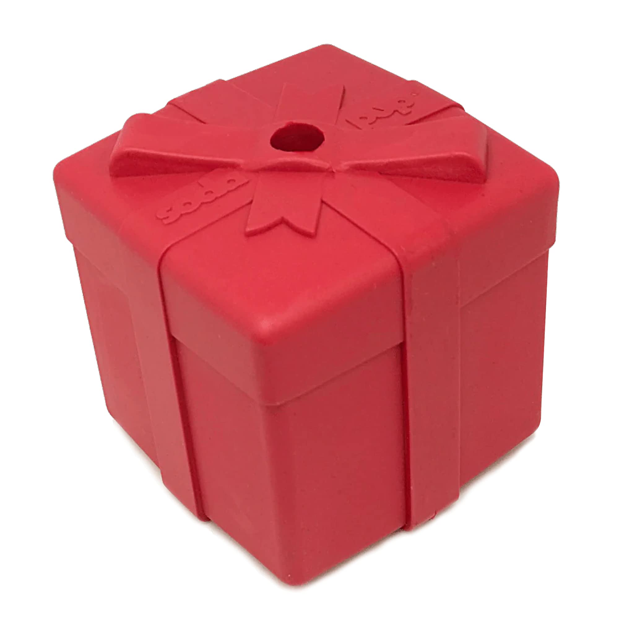 SodaPup Gift Box – Durable Dog Treat Dispenser & Chew Toy | Non-Toxic Natural Rubber | Made in USA | Mental Stimulation & Anxiety Relief for Dogs | Perfect for Training, Playtime & Travel