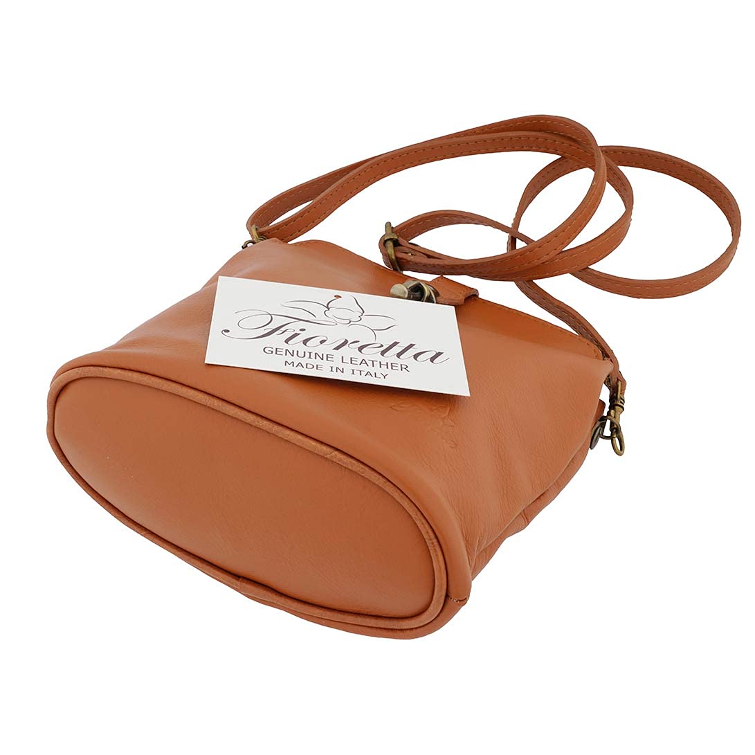 Genuine Italian Leather Small Purse for Women - Crossbody Bag & Shoulder Bag with Snap & Clasp Closure - Perfect for Everyday Use, Travel & Shopping
